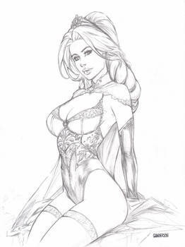 Elsa 9x12 sketch