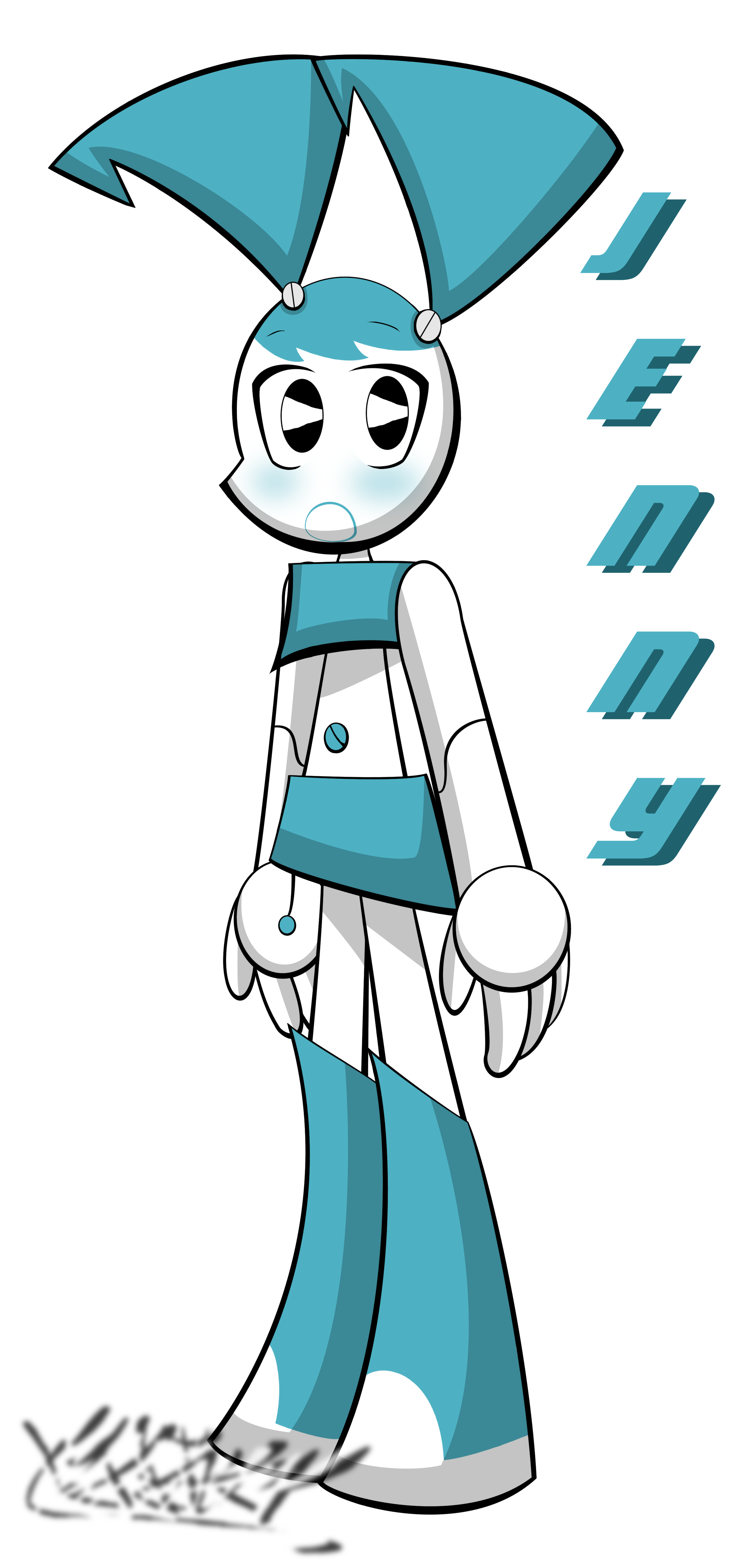 Jenny Wakeman XJ9 - My Life Is Teenage Robot - Sticker