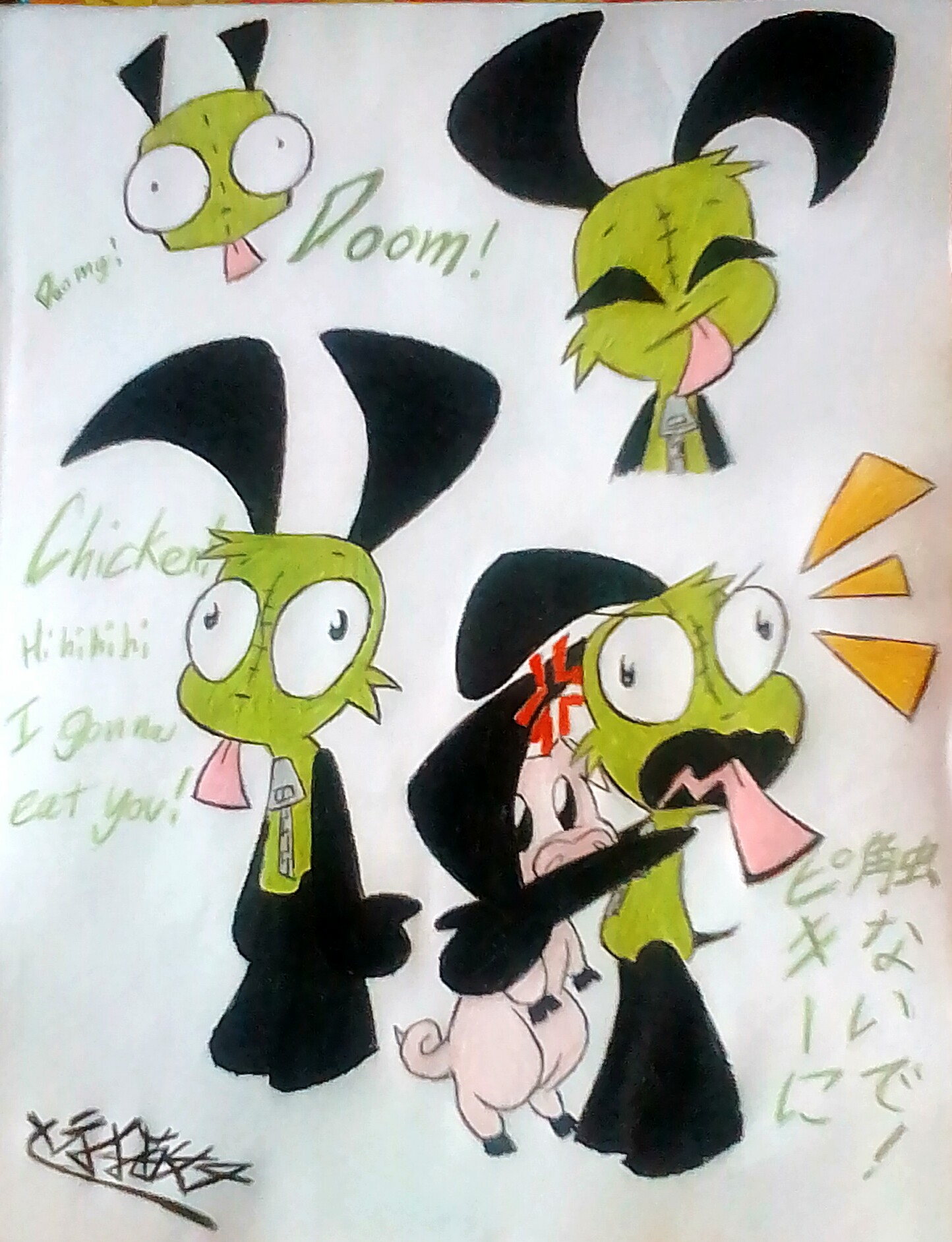 Cute Gir Dog Suit Doodle by Esthefania2018 on DeviantArt
