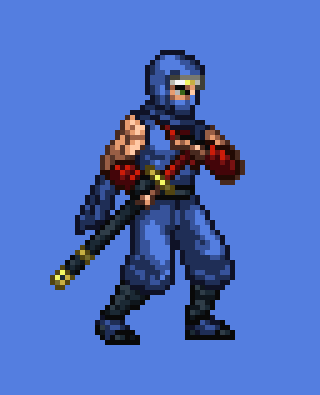 ryu hayabusa(clasico) ssf2 idle by josenondark on DeviantArt