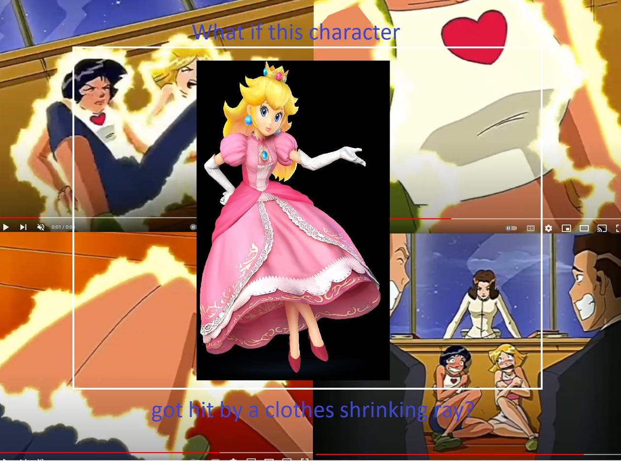 Shringking Rey Princess Peach Got Hit By a Clothes Shrinking Ray by brennacollins on ...