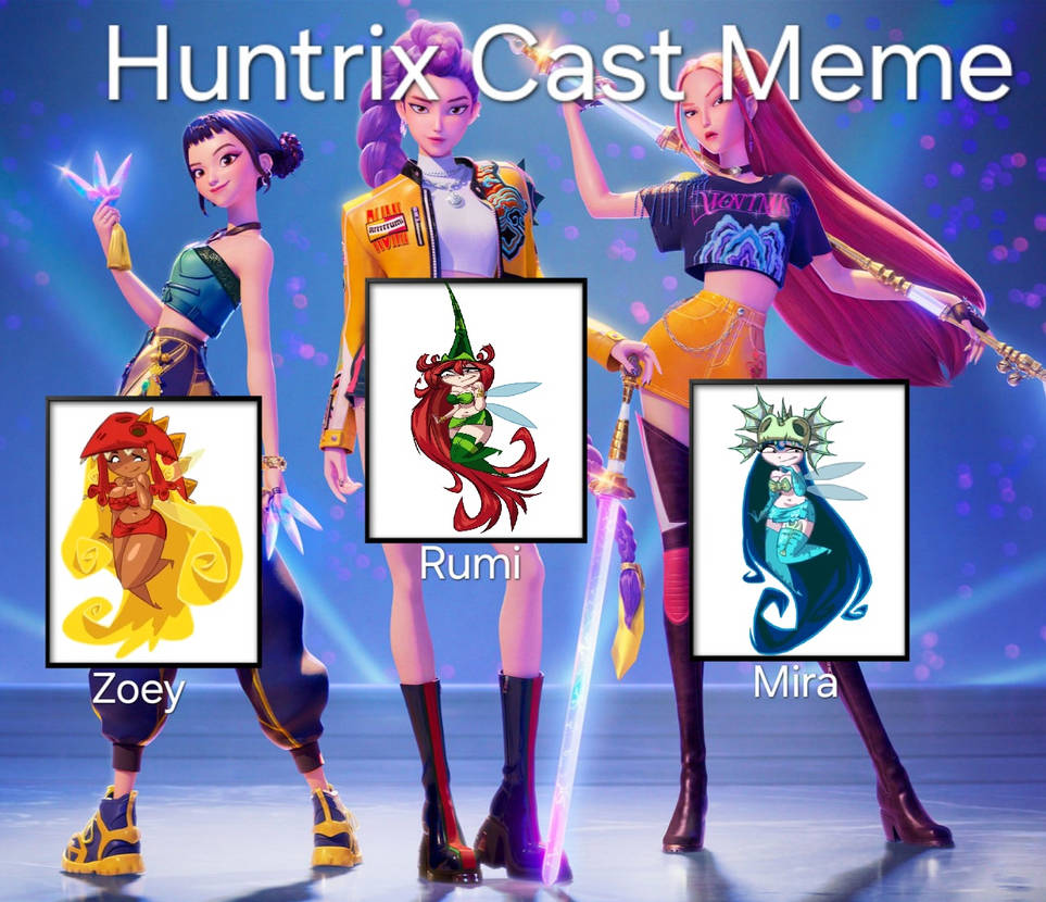Huntrix Behavior Chart Nymphs as Huntrix Cast by brennacollins on DeviantArt