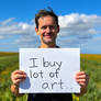 Man Holding Sign