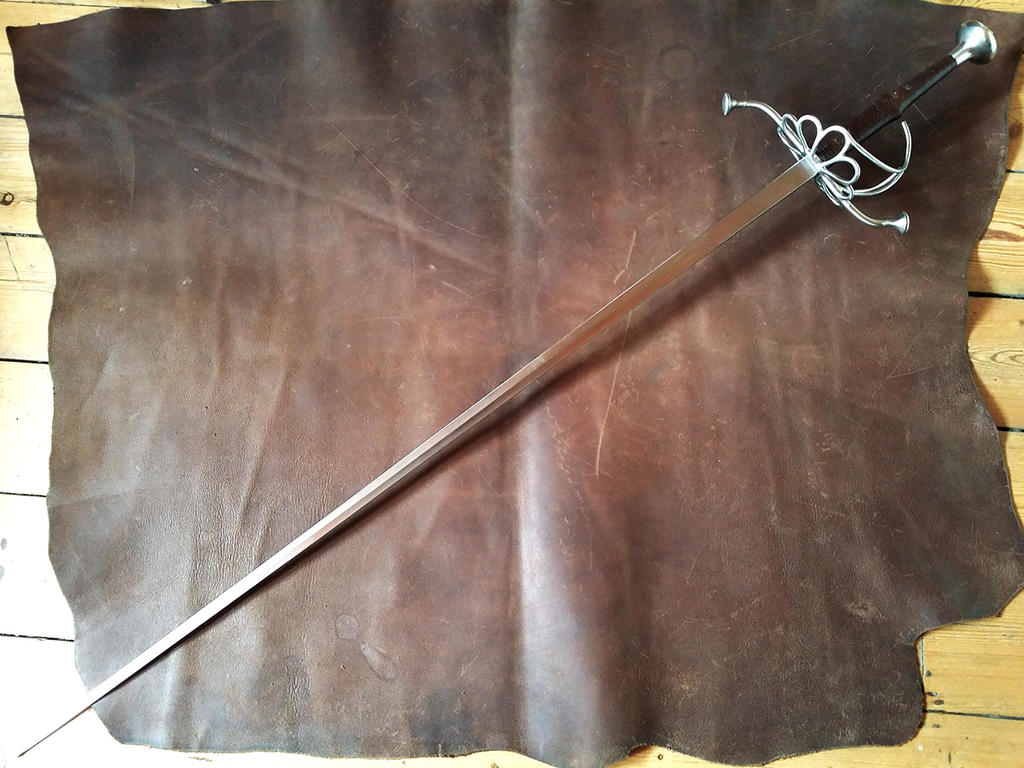 Hander Rapero Two Handed Rapier (1) by Danelli-Armouries on DeviantArt