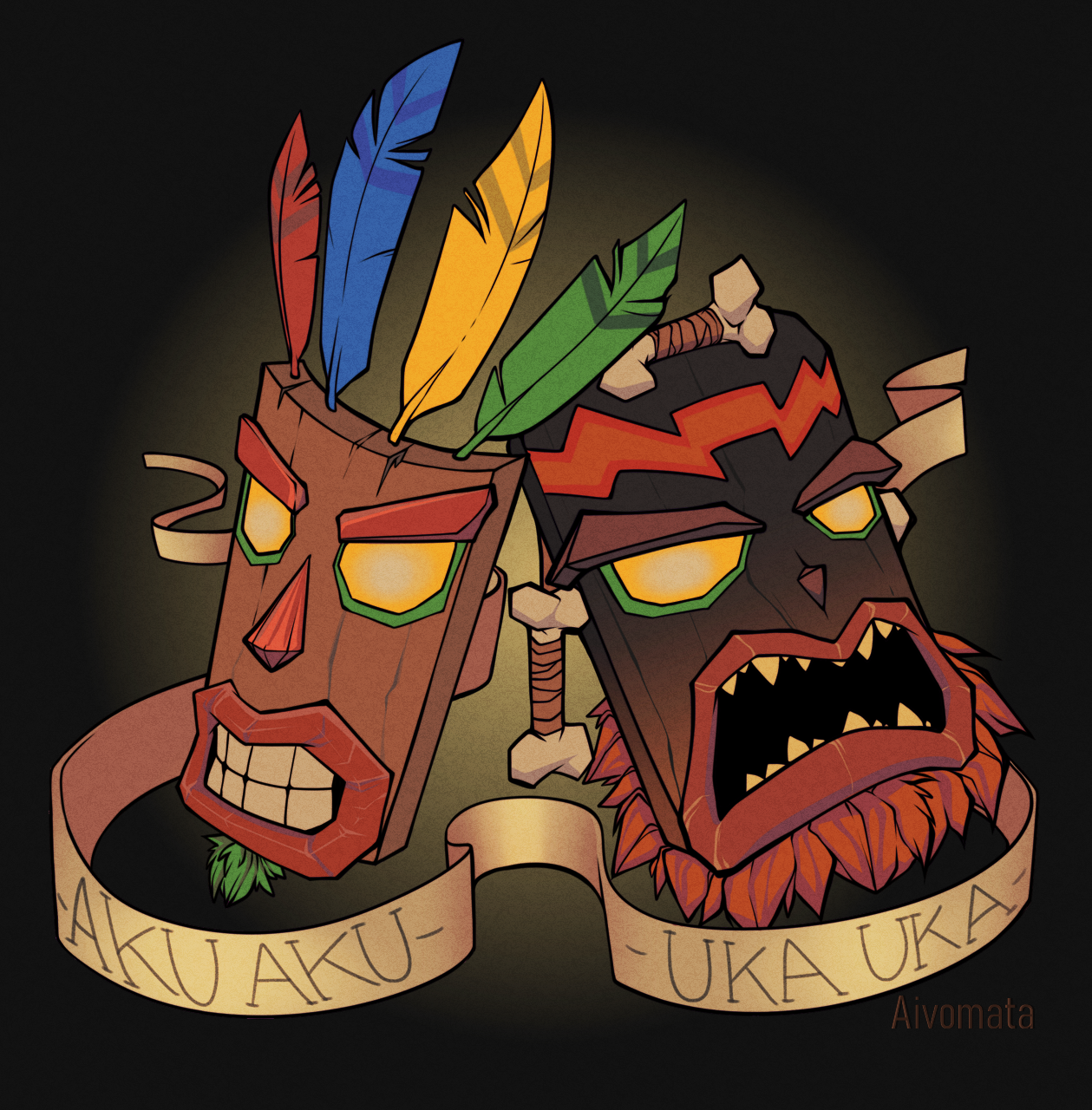 Aku Aku from Crash Bandicoot ! by Mireia on Dribbble