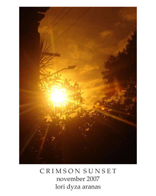 Crimson Sunset by lailomeiel on DeviantArt