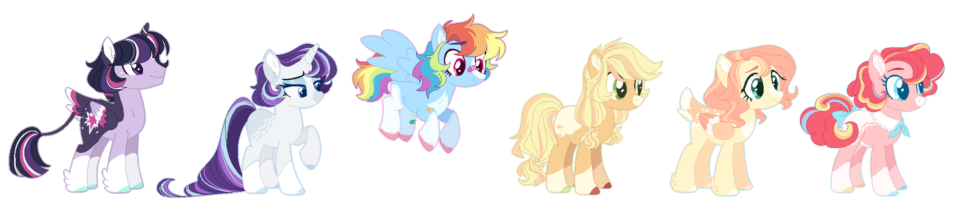 Mlp Rd Mane MLP - Mane 6 by pandemiamichi on DeviantArt