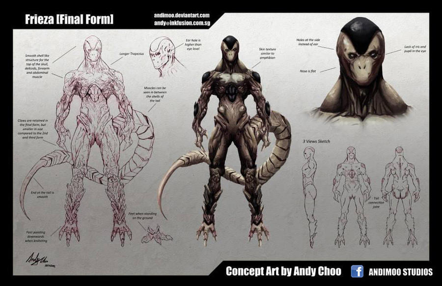 Frieza Final Form Concept Art