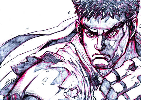 Street Fighter Ryu Sketch