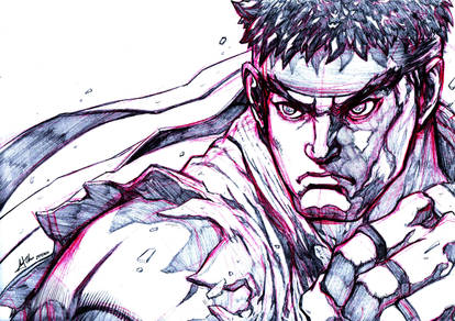 Street Fighter Ryu Sketch