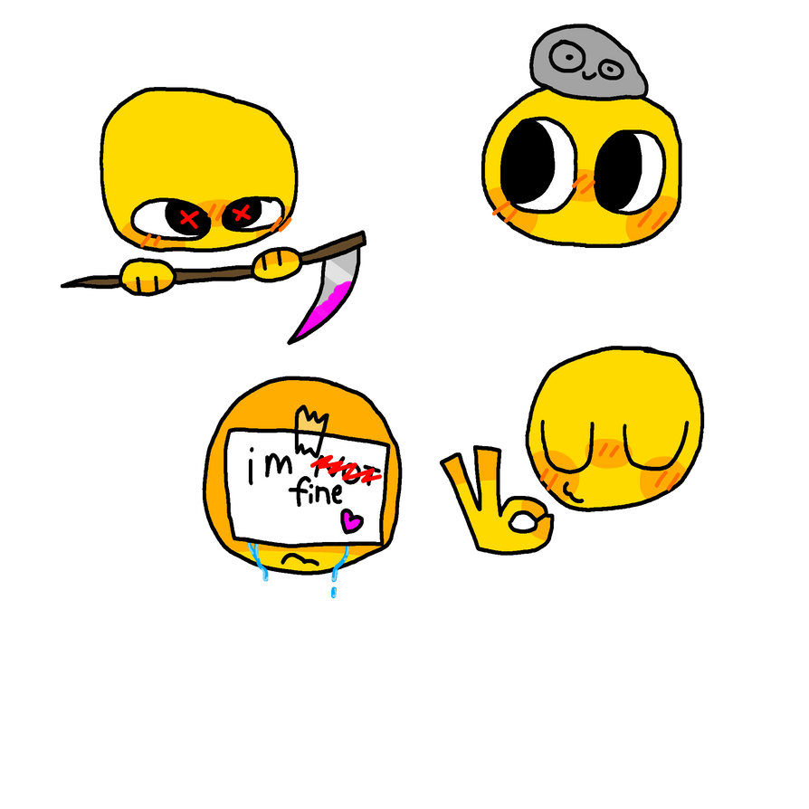 Them cursed emojis bouta make me do something imma regret ;> : r/drawing