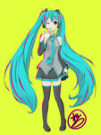 Miku Fanart by hanetsu