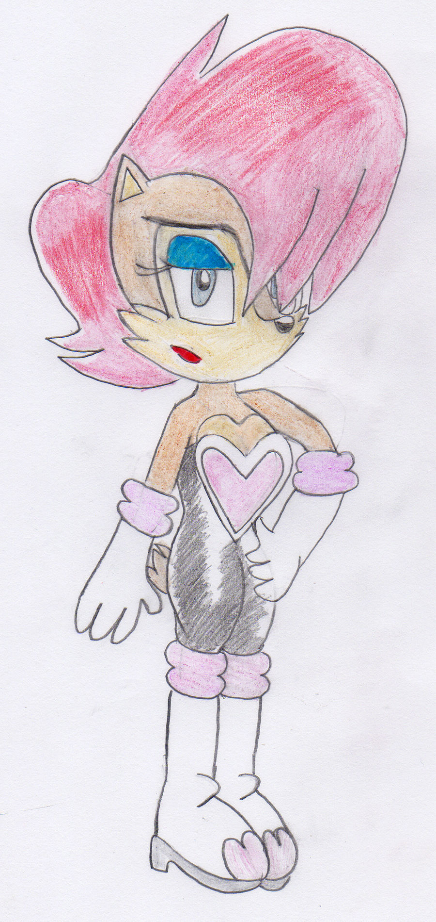 Sally Acorn in Rouge's Outfit