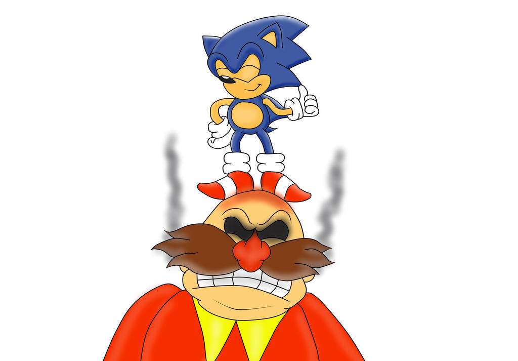 Sonic always on top of Eggman