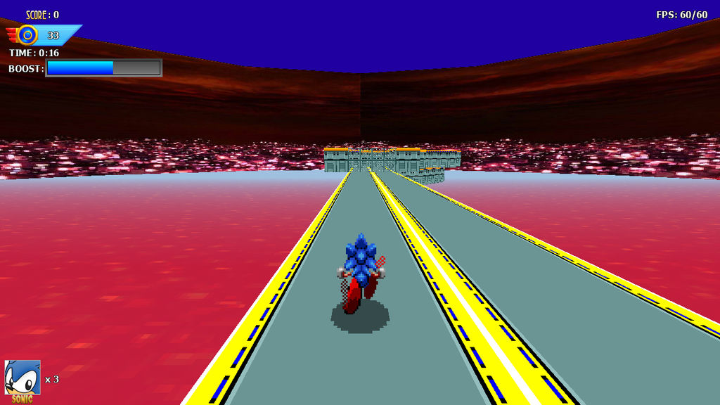 Sonic 3D X-Treme Metal Sonic fight WIP