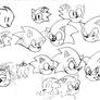 Sonic Heads Doodle