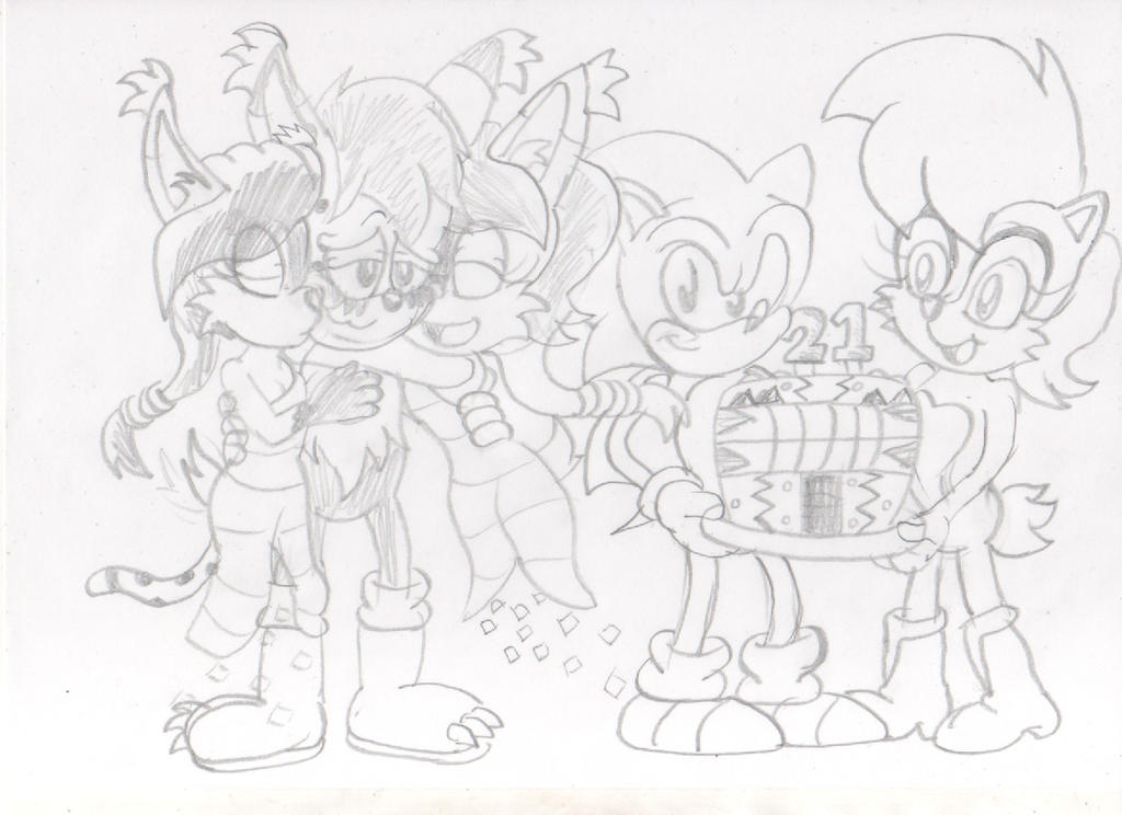 DarkCat's 21th Birthday Pic Sketch version