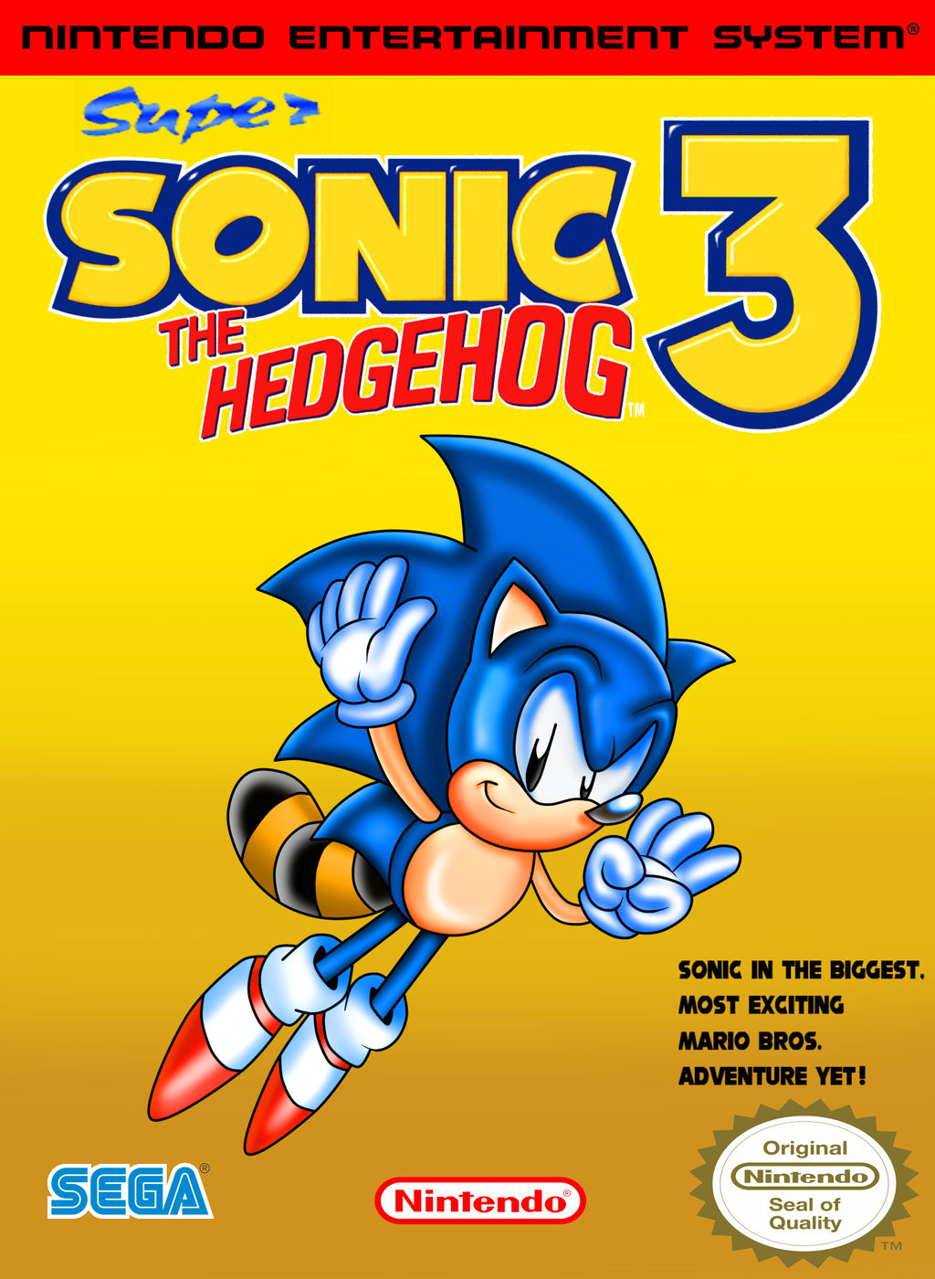 Super Sonic 3 Nes Project cover by ClassicSonicSatAm on DeviantArt