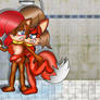 Sally and Fiona in the Shower Room