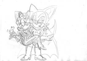 Catwoman Sonic and Rouge Batwoman Sonouge