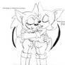 Sonic and Rouge Sister Hug