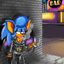 Leather Sapphire Sonic The Hedge-bat Smoking Night