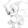 Classic Sonic Genesis fangame pose