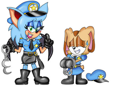 Sapphire and Cream dress up cops