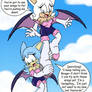 Rouge X Sapphire Sonic origins first flight