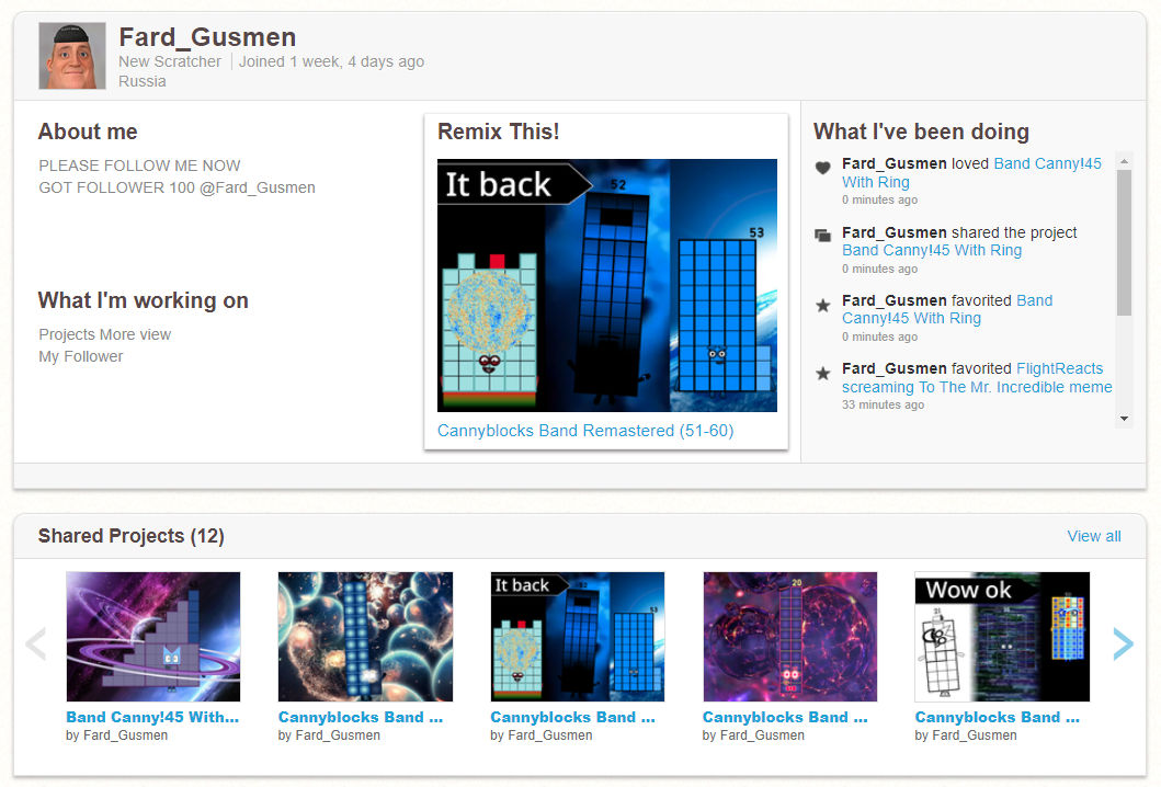 My Scratch Profile by KonstantinMerkit on DeviantArt