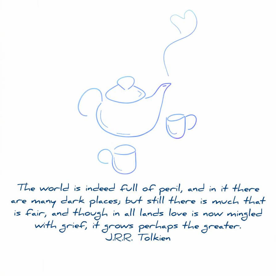 Tolkien Tea Tea with Tolkien by jyacini on DeviantArt
