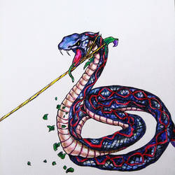 st. John Bosco's vision of the snake