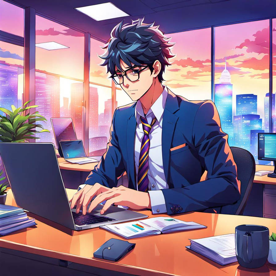 Anime Business Man #2 by Bretrain54 on DeviantArt