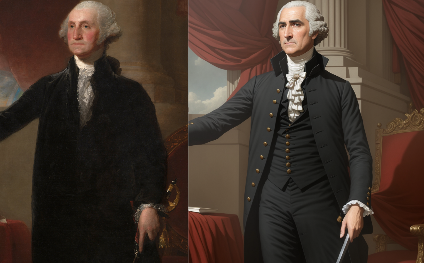 Washington (Lansdowne Portrait) AI Tribute by 789DigitalDesign