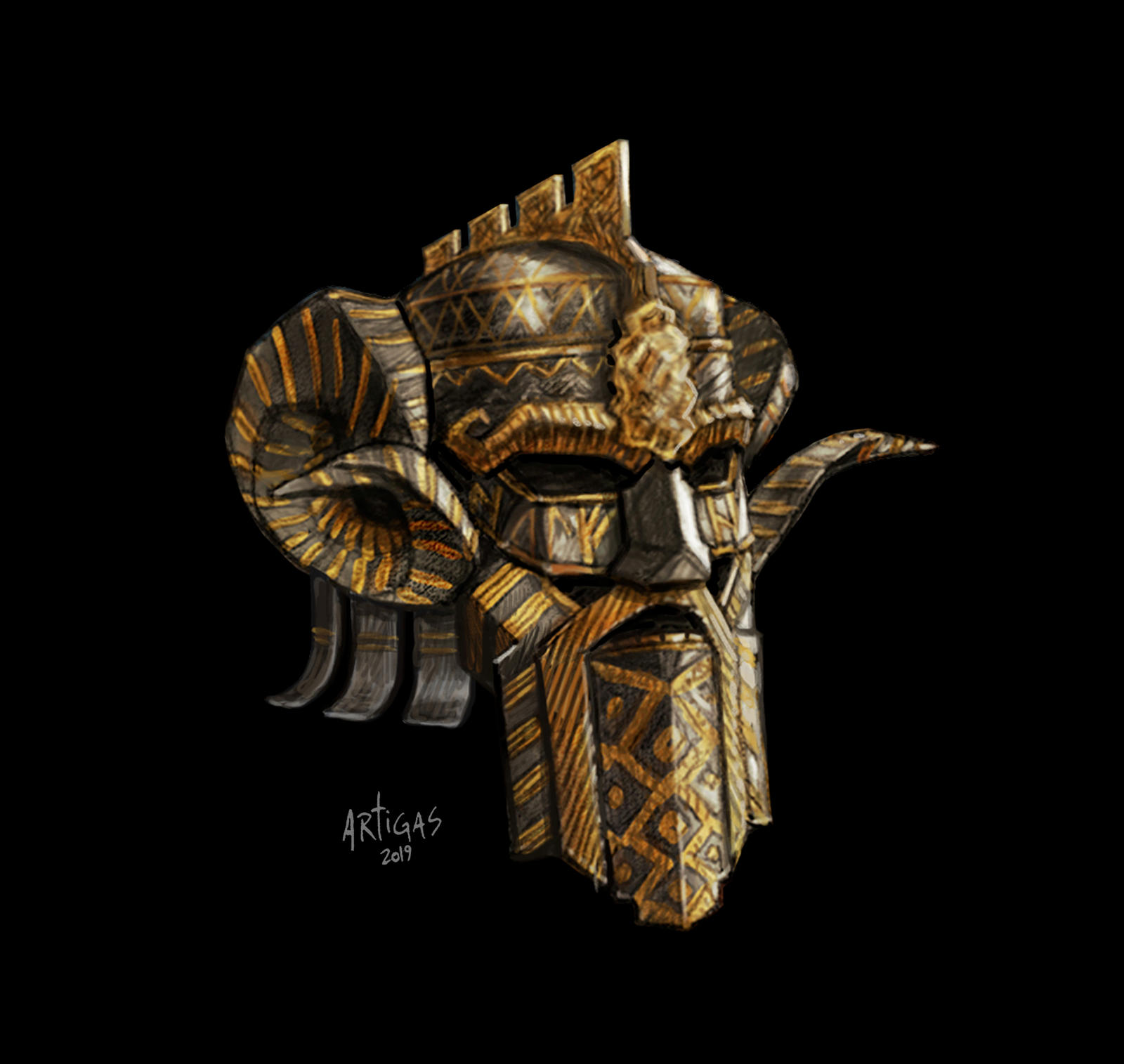 dwarven motorcycle helmet Moria Dwarven helmet of Erebor from