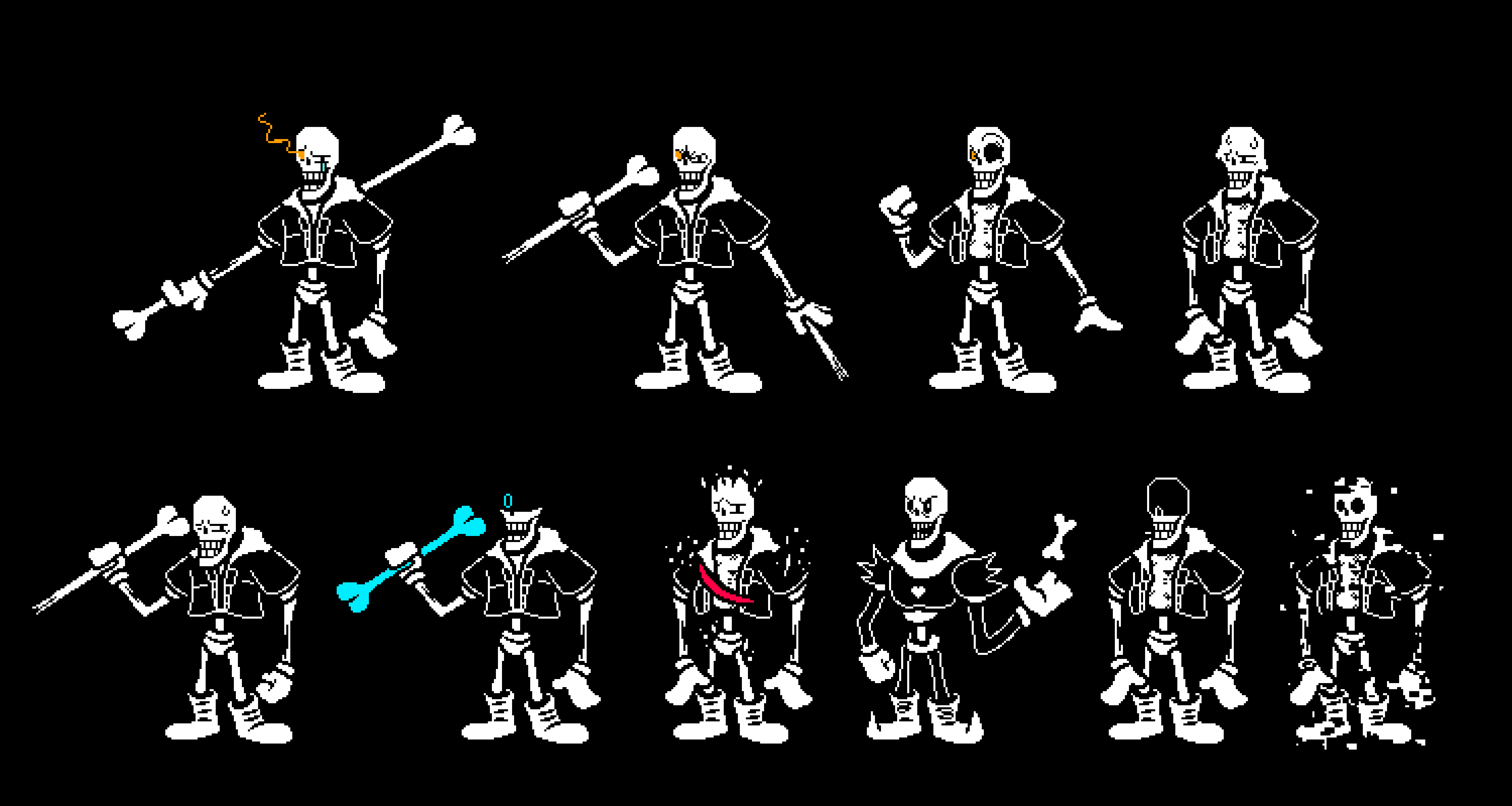 Undertale Rusted Disbelief paps phase1-10 (request) by syasyasyanosya on DeviantArt