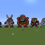 Mega Man 1 Robot Masters in Minecraft