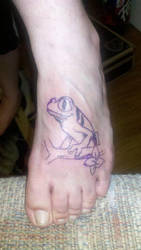 tree frog tattoo