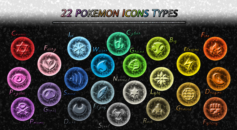 Pokemon, Type, Element, Design, Symbol, Sign, Icon, Normal, Basic