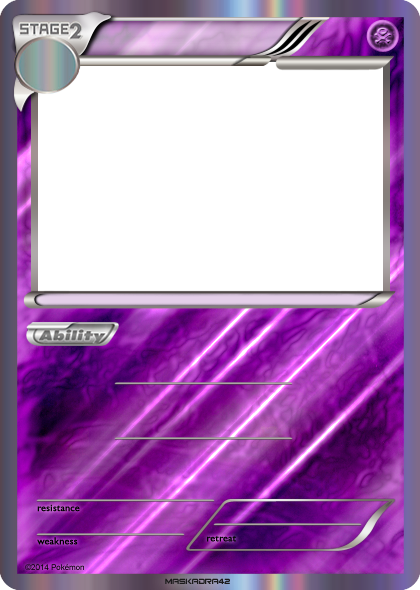Stage 2 Poison - Blank Card Holo by Maskadra42 on DeviantArt Stage 2 Poison - Blank Card Holo by Maskadra42 on DeviantArt