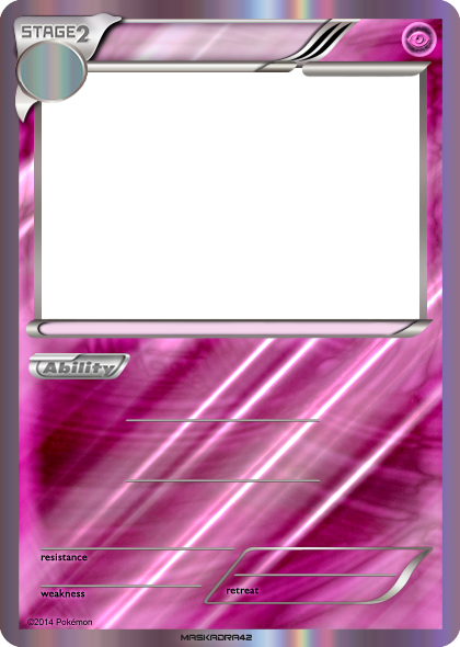 psychic pokemon card template Vector Transparent Download Bw Psychic Lv X Lucario - Blank Pokemon Card Legendary Png Transparent PNG - 420x590