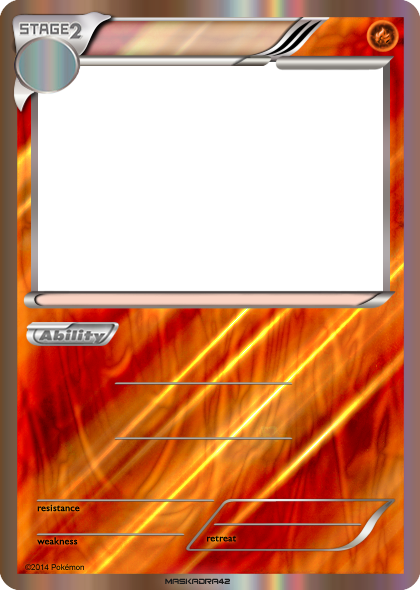 blank holo pokemon card Stage 2 Ice Green Filler Pokemon Card !
