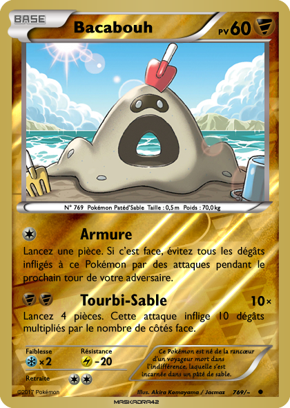 Carte Pokemon Bacabouh Reverse #769 by Maskadra42 on DeviantArt Carte Pokemon Bacabouh Reverse #769 by Maskadra42 on DeviantArt