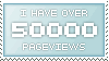 50,000 Pageviews Stamp by Solitude12