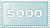 5,000 Pageviews Stamp by Solitude12