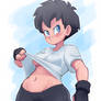 Post-workout Videl (short hair)