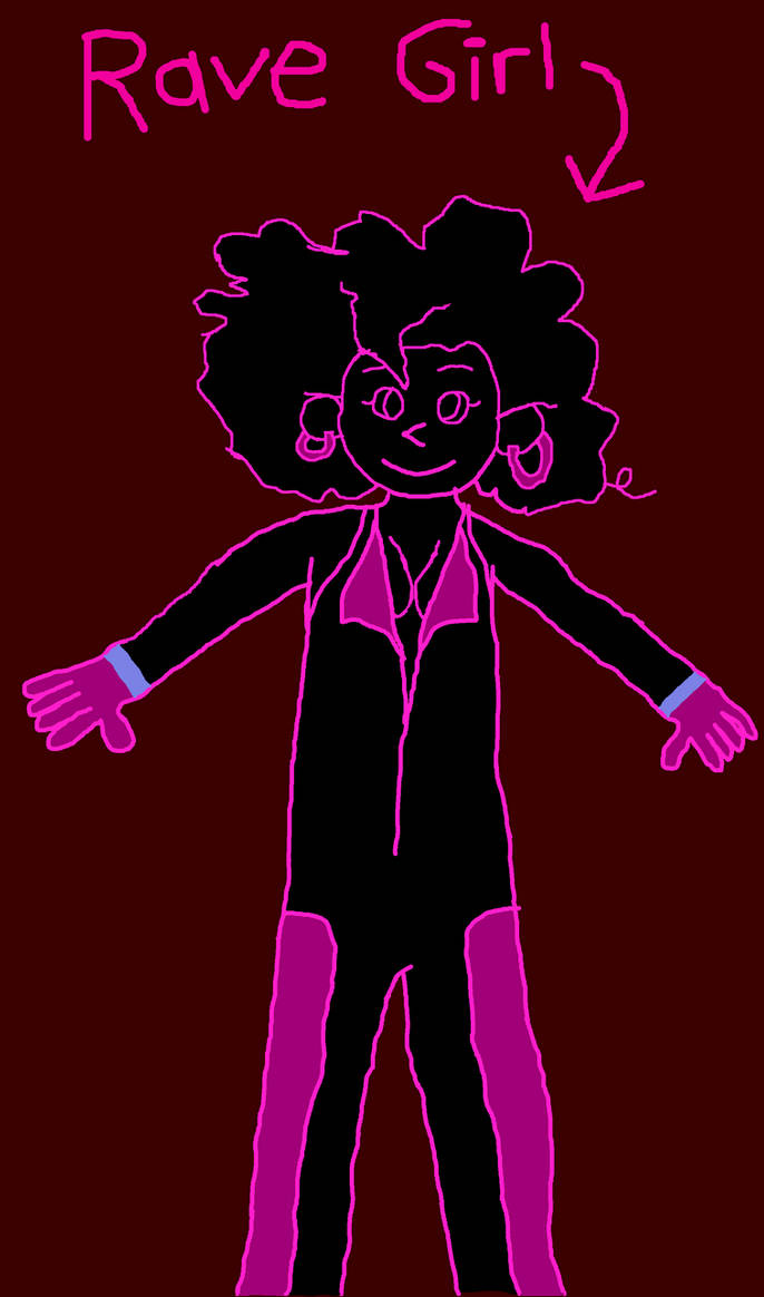 Rave Girl from Pop'n Music by GeorgeHovitis on DeviantArt