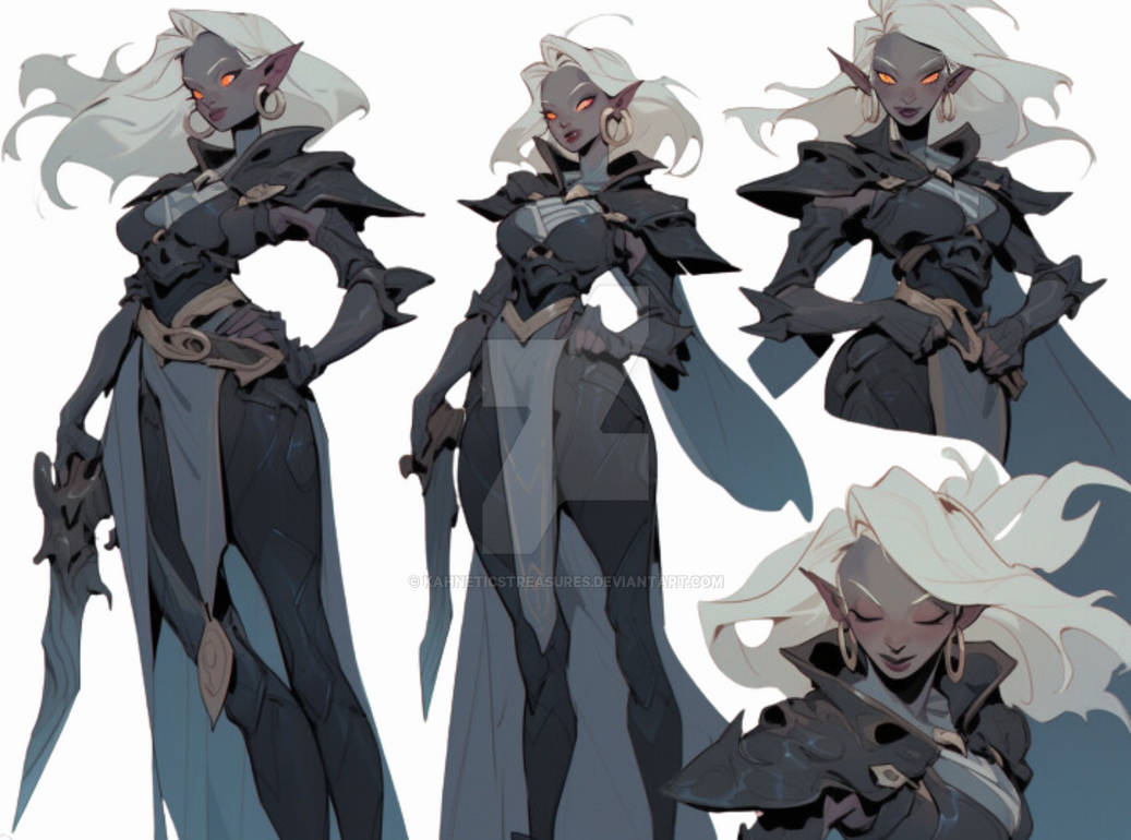 Nedymyra the Drow Queen by KahneticsTreasures on DeviantArt