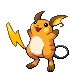 Ffeamle Raichu Female Raichu Sprite by Pokemon--Sprites on DeviantArt