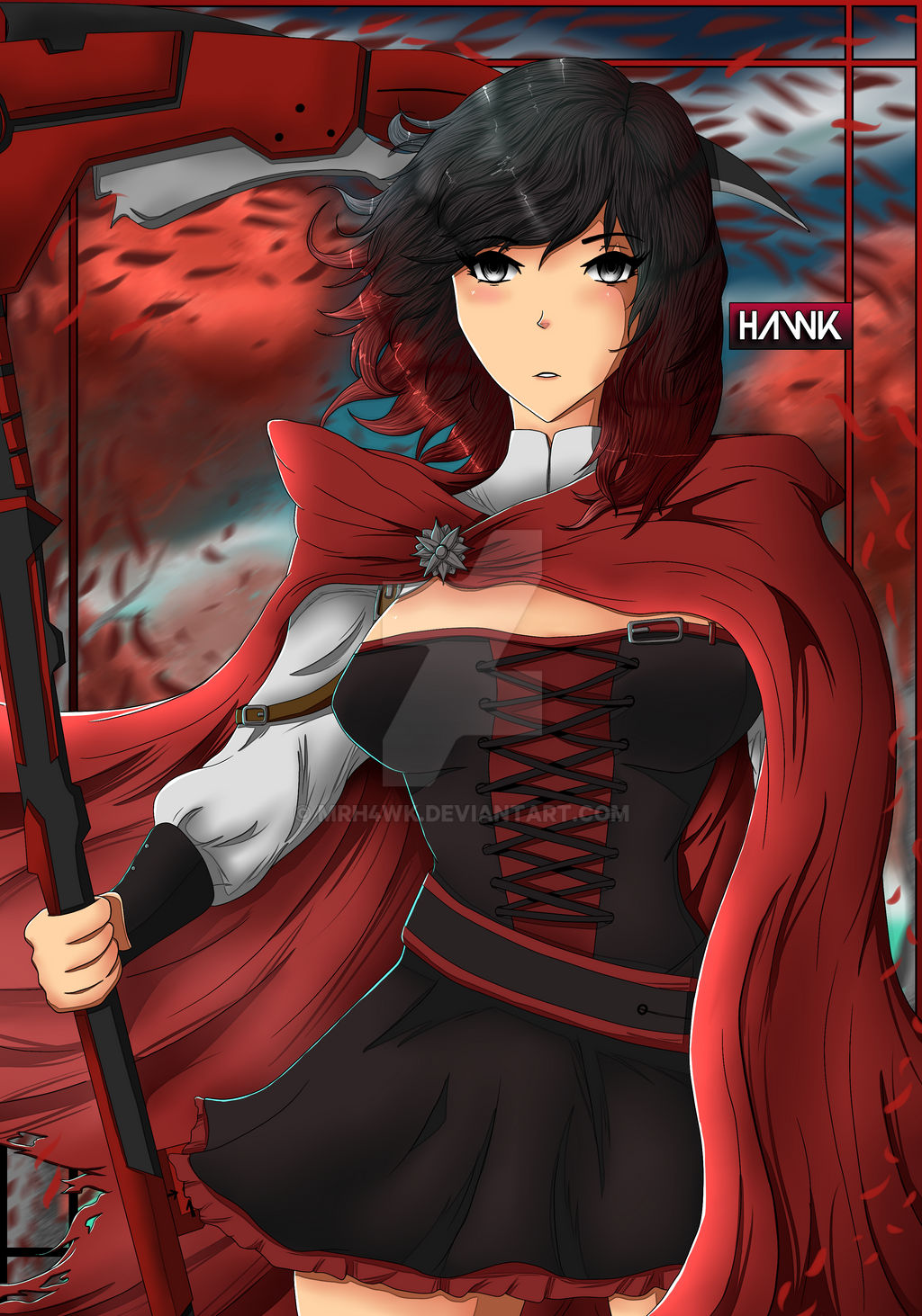 Ruby Rose On Rwby Deviantart Ruby Rose (RWBY) by mrh4wk on DeviantArt